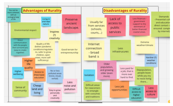 advantages disadvantages rurality